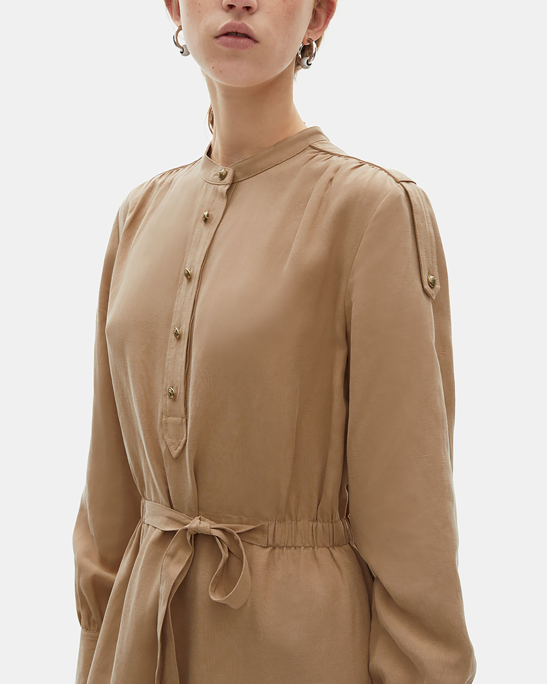Short beige dress