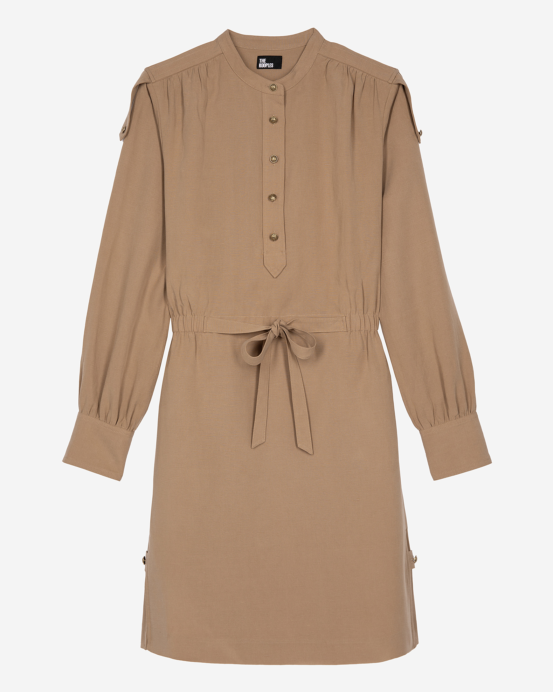 Short beige dress