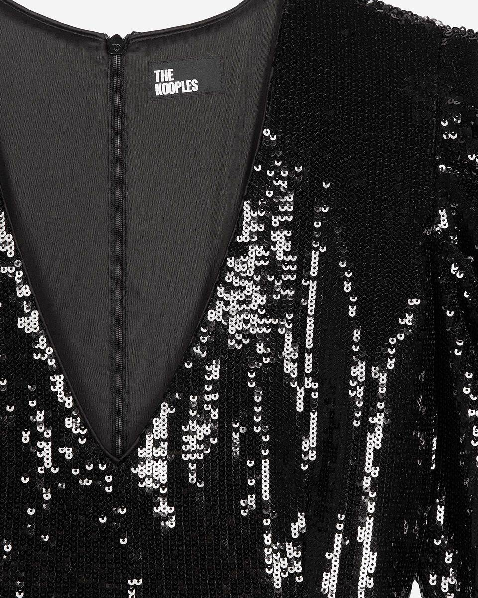 Short black sequin dress