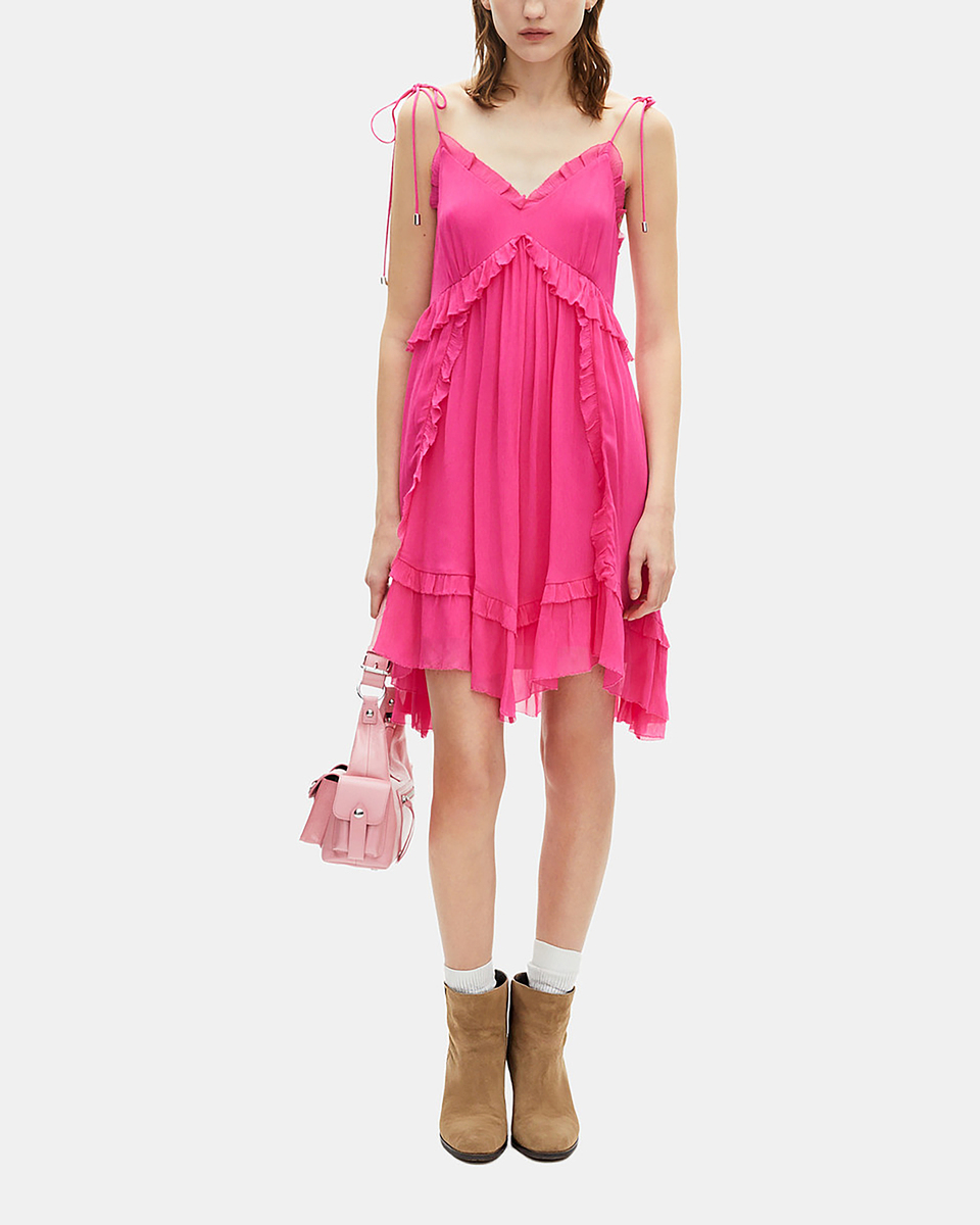 Short fuchsia pink dress