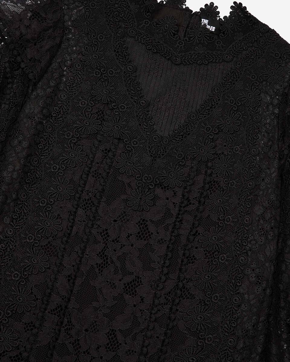 Short black lace dress