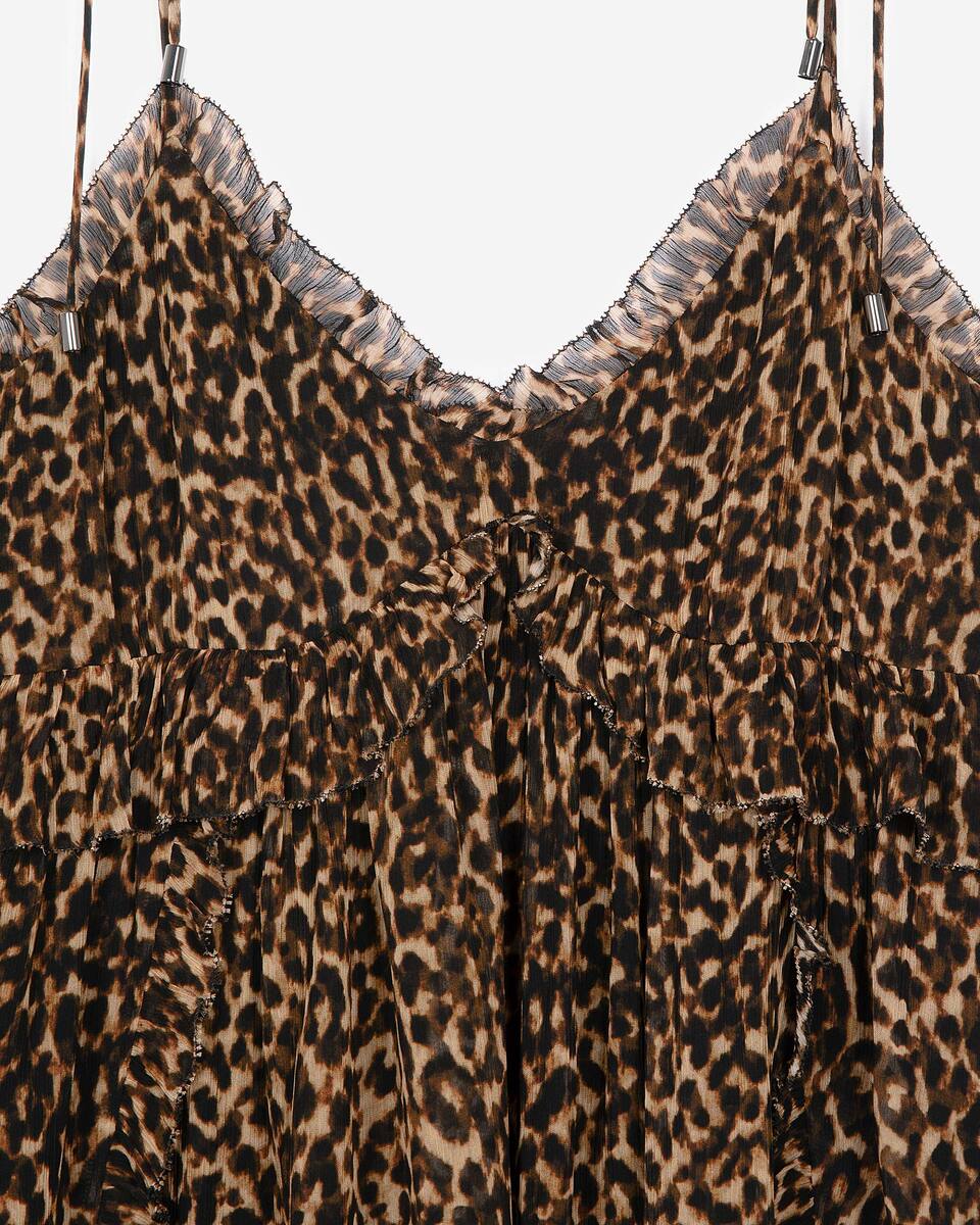 Short leopard print dress
