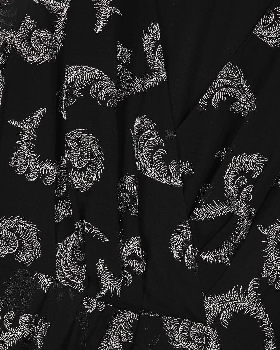 Short black wrap dress