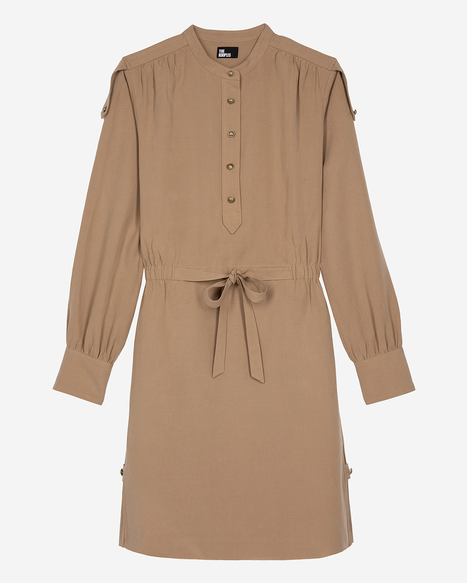 Short beige dress