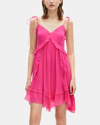 Short fuchsia pink dress