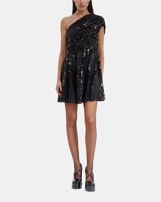 Short black sequin dress
