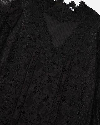 Short black lace dress