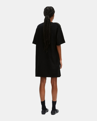Short dress with black chains