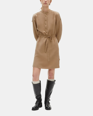 Short beige dress