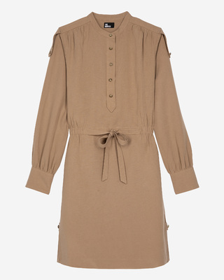 Short beige dress