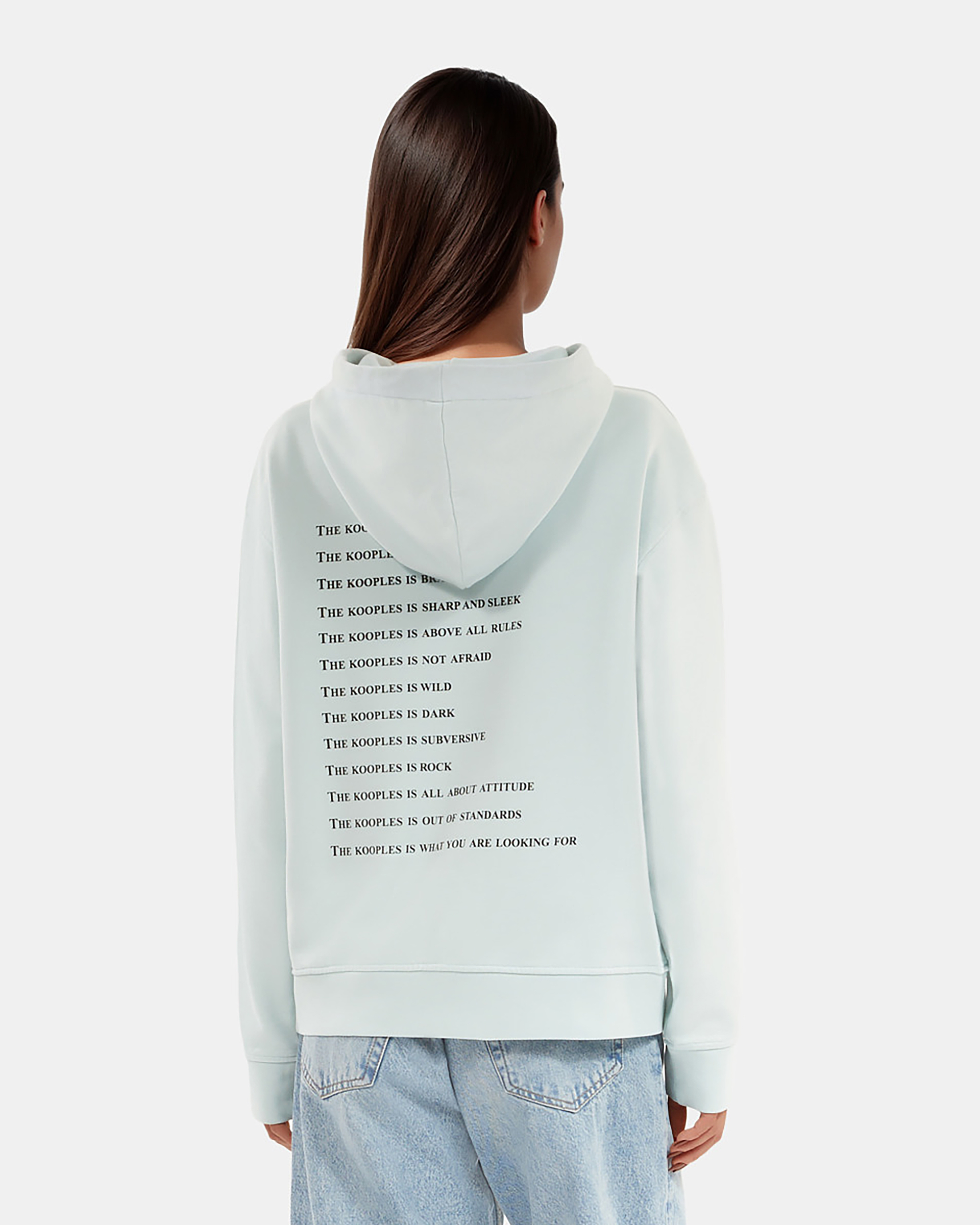 'What Is' Light Blue Hoodie