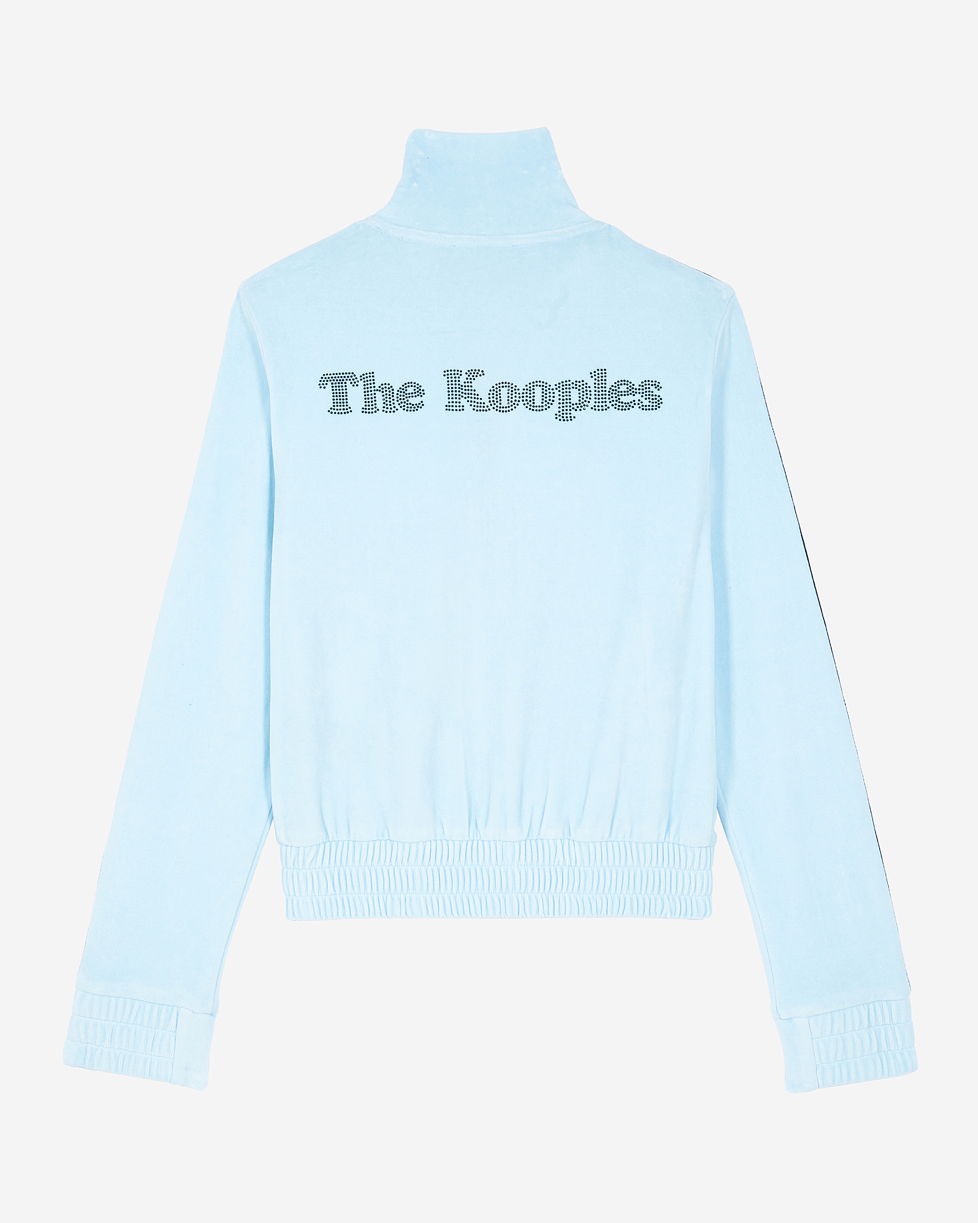 Light blue velvet sweatshirt