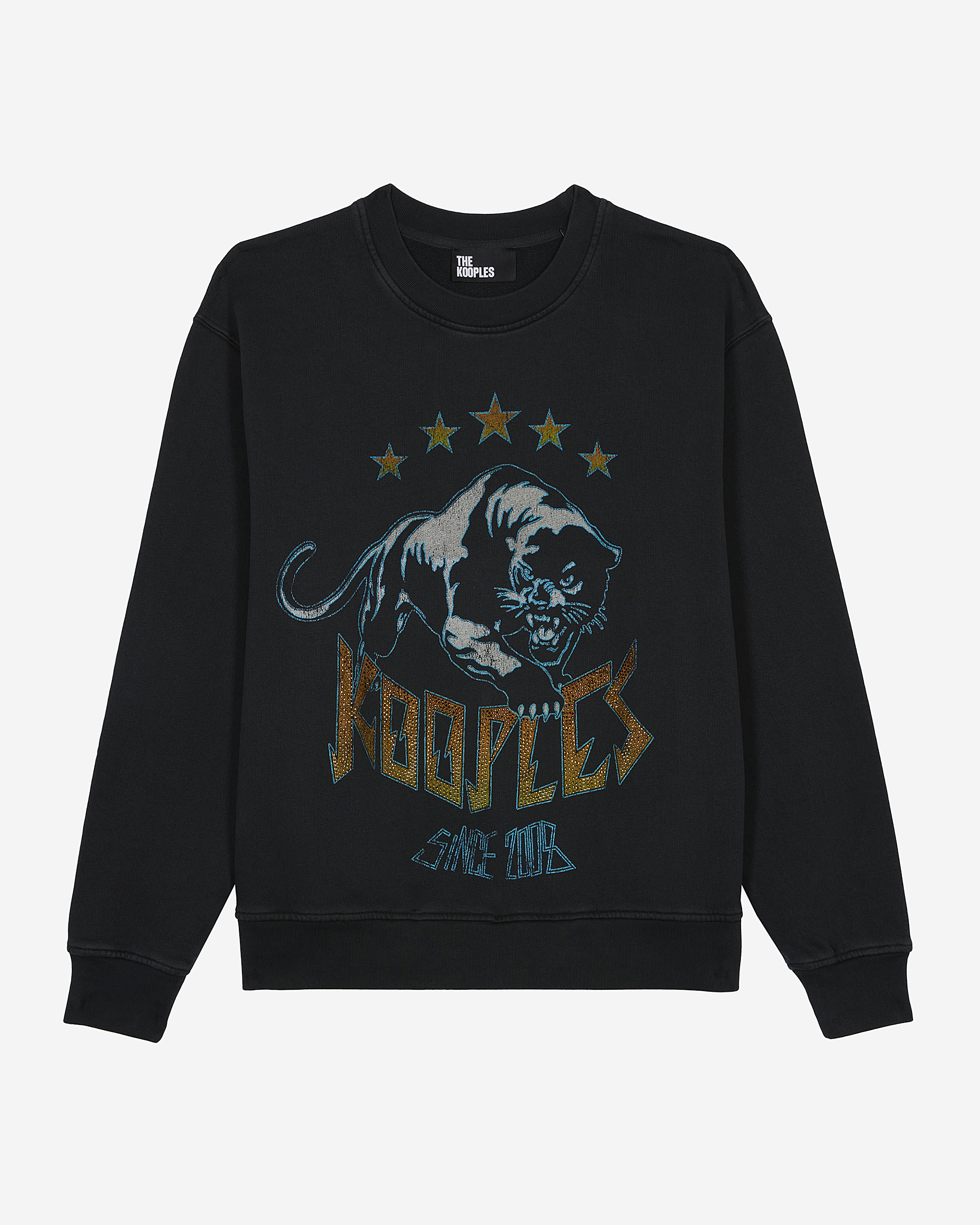 Sweatshirt with black screen printing