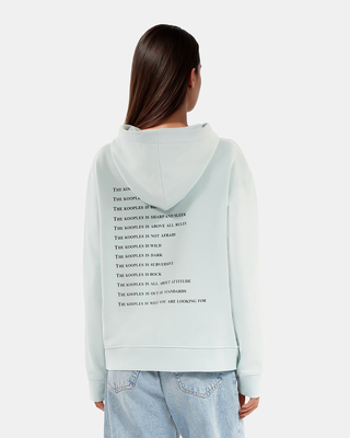 'What Is' Light Blue Hoodie