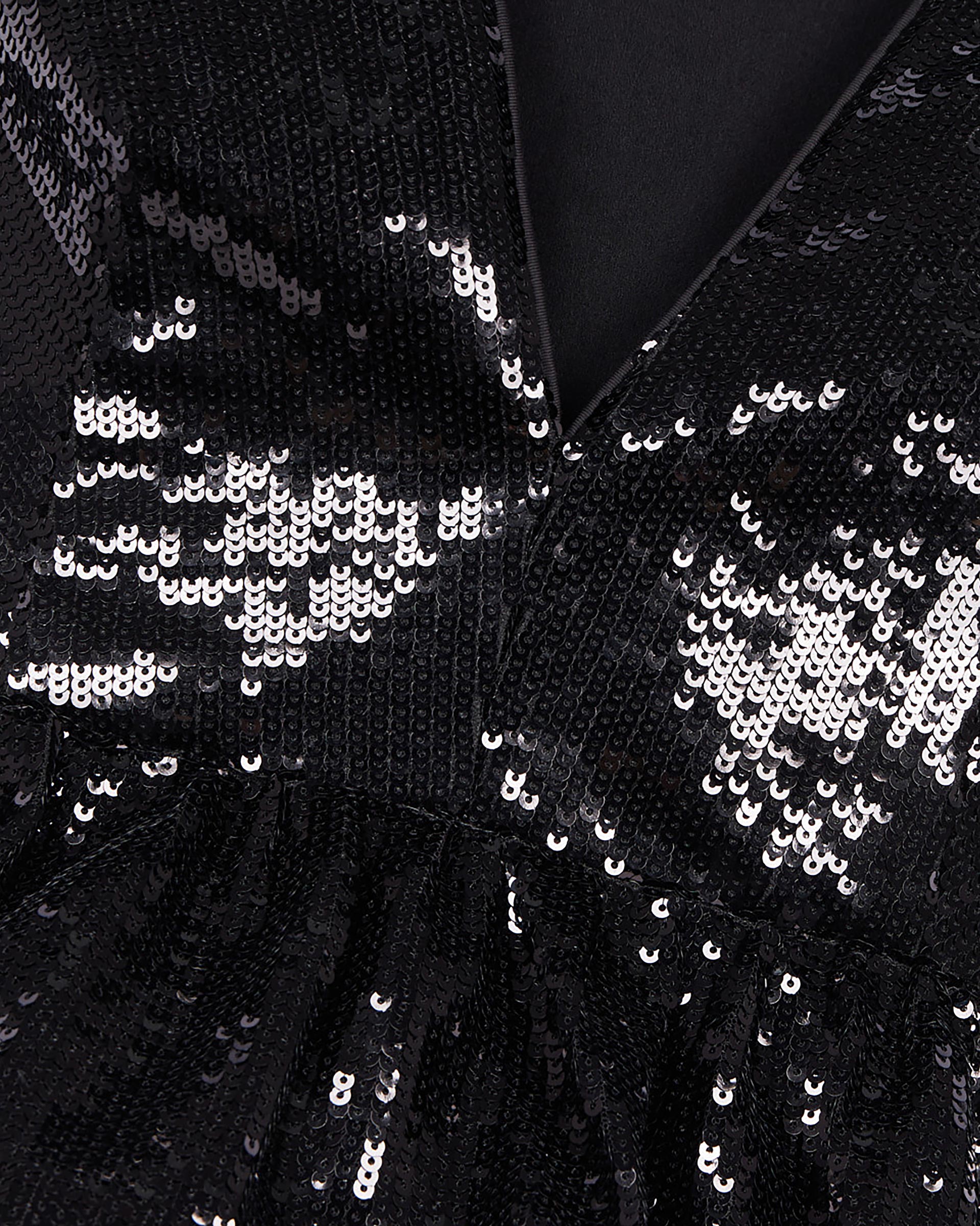 Black sequin top