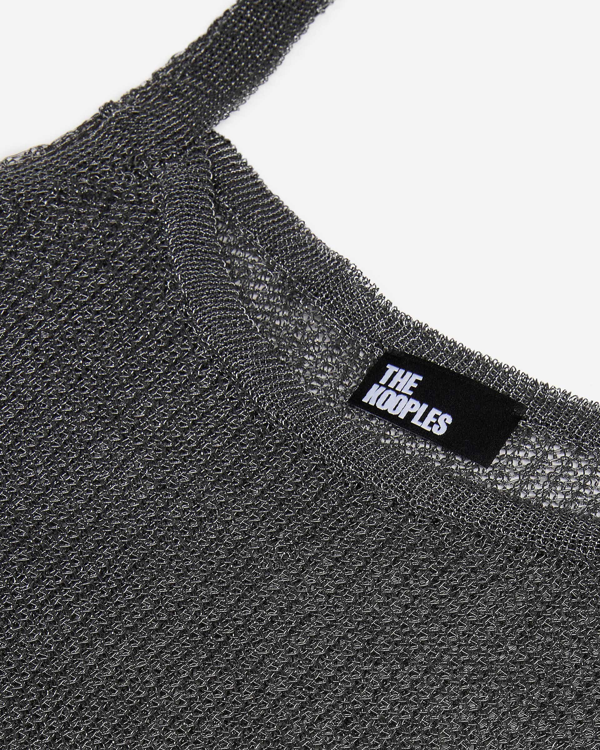 Gray chainmail effect tank top