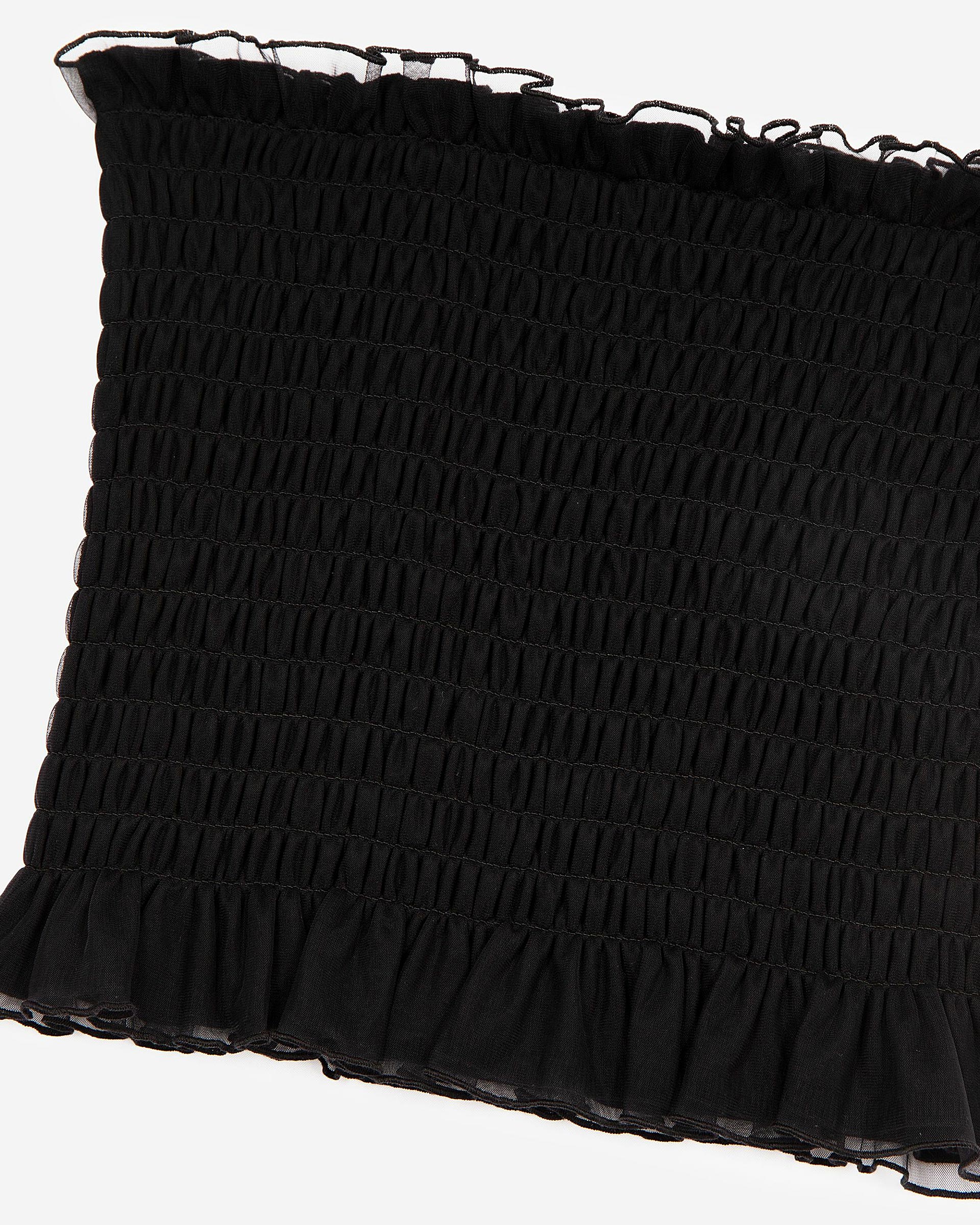 Black smoky bustier top