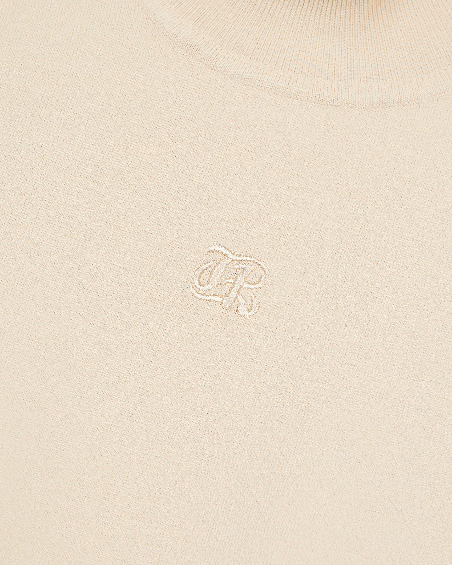 Beige knit top