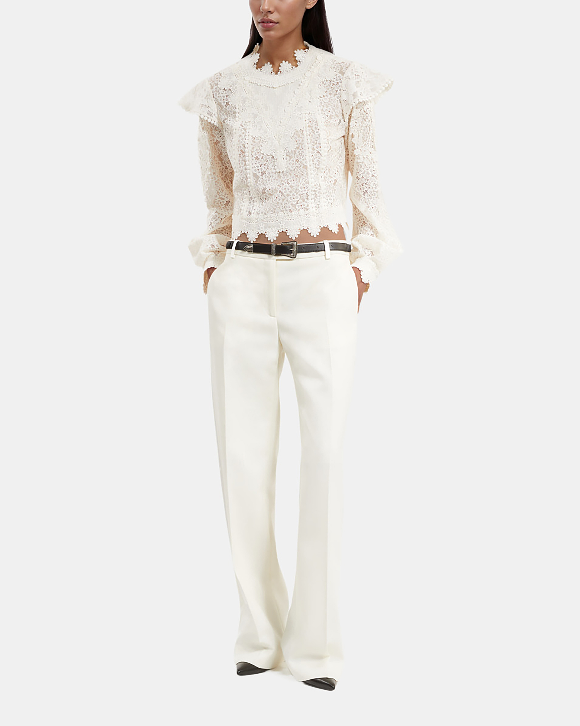 Ecru lace top