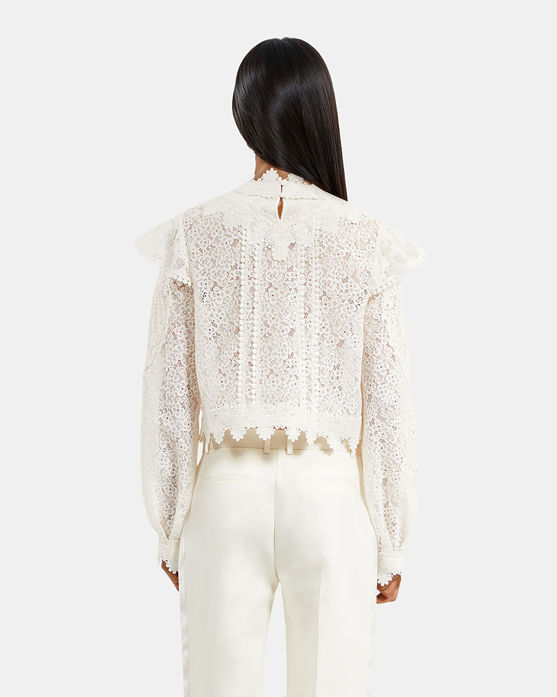 Ecru lace top
