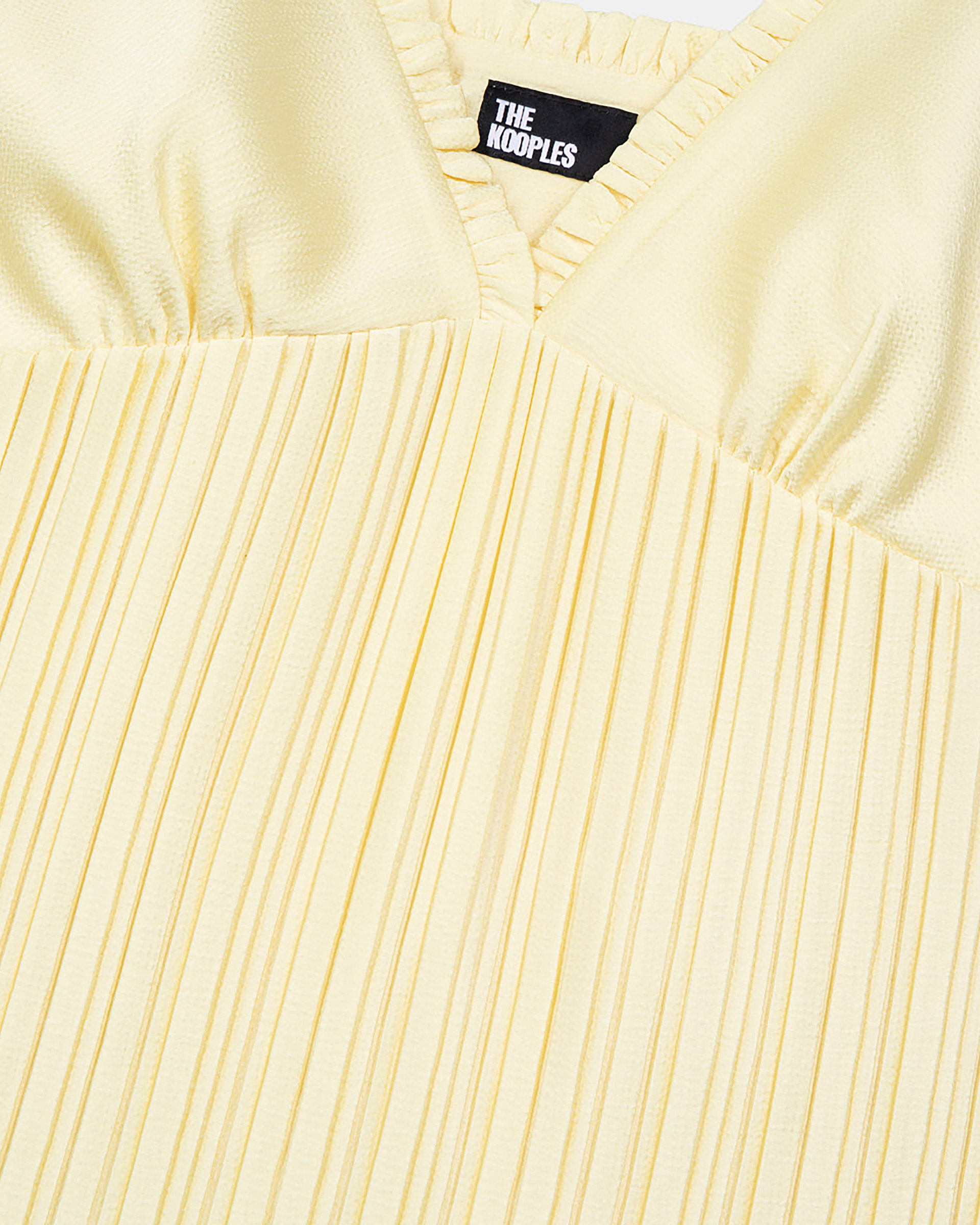 Yellow pleated camisole
