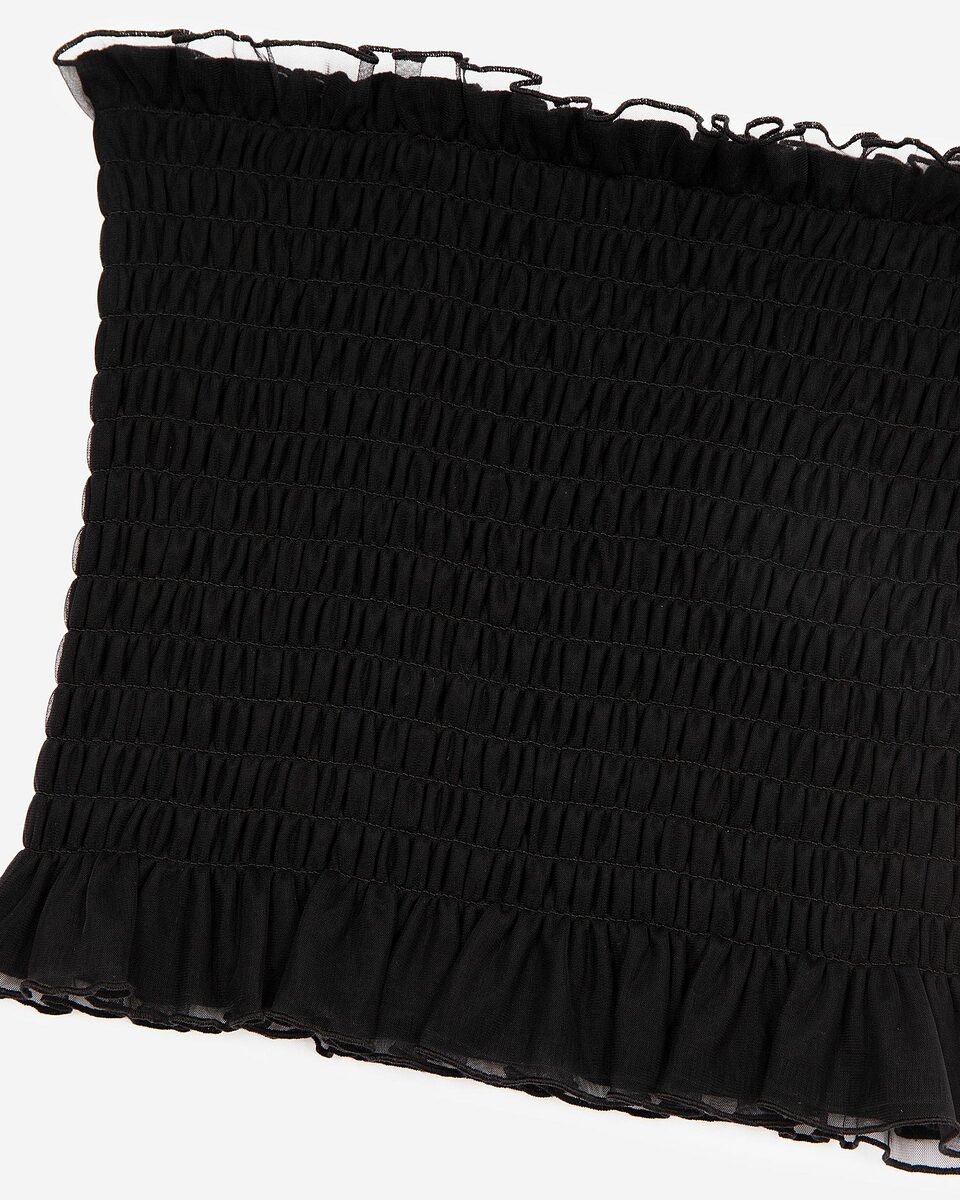 Black smoky bustier top