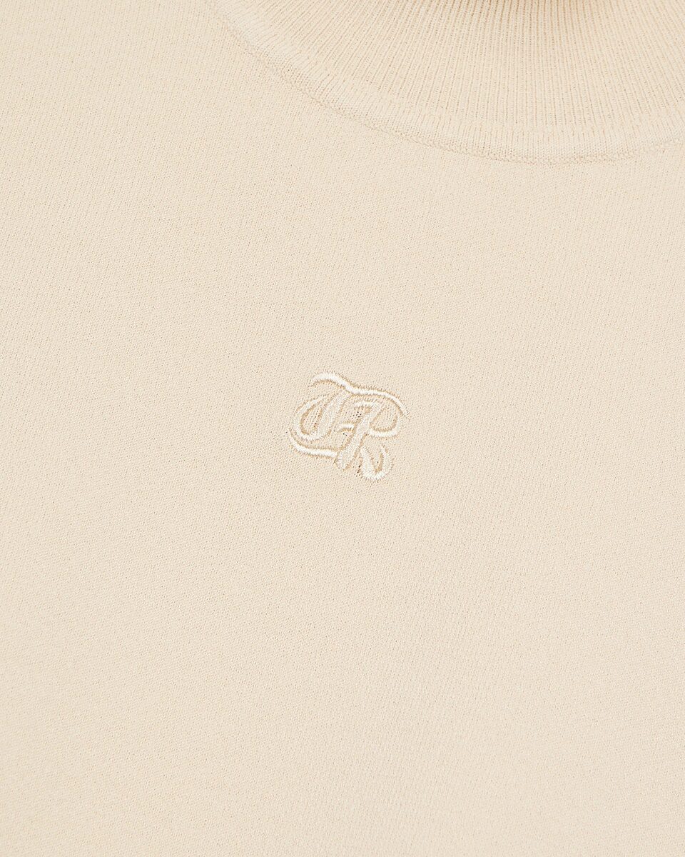 Beige knit top