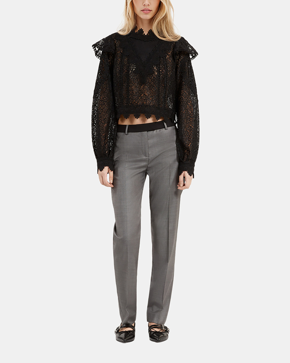 Black lace top
