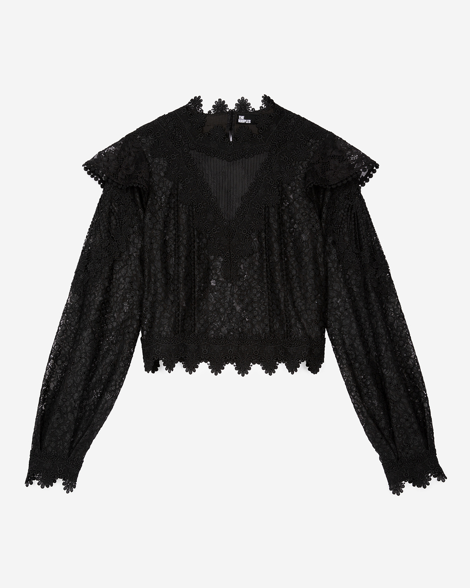 Black lace top