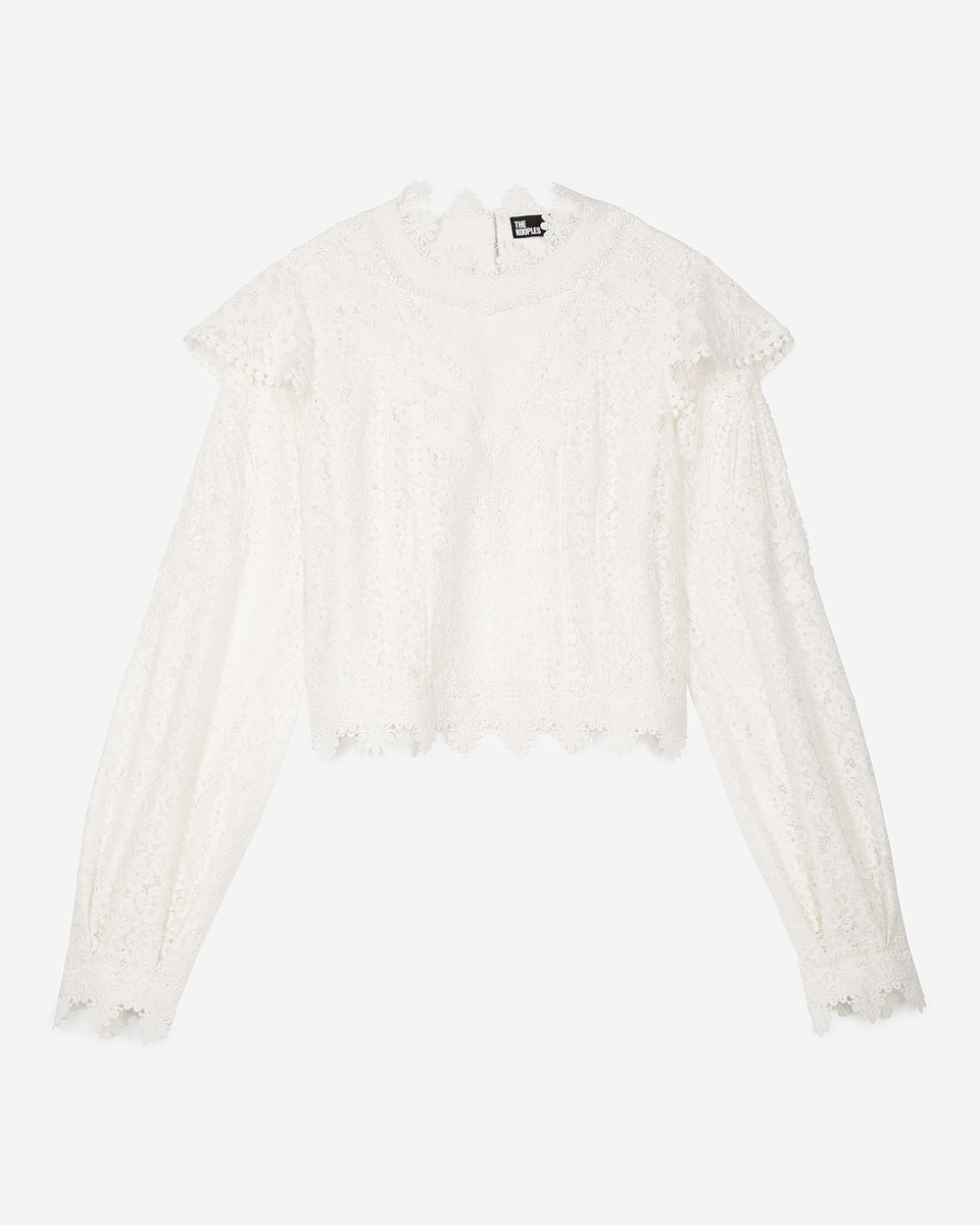 Ecru lace top