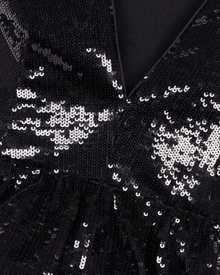 Black sequin top