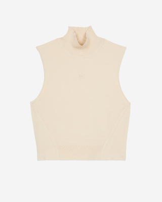 Beige knit top