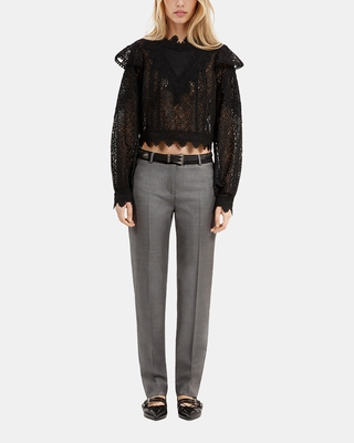 Black lace top
