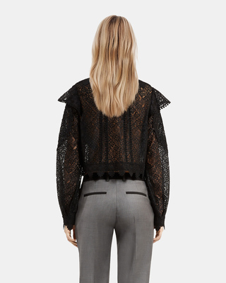 Black lace top