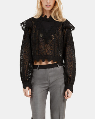 Black lace top