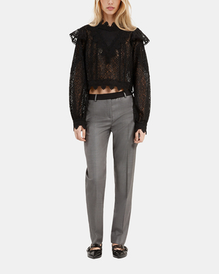 Black lace top