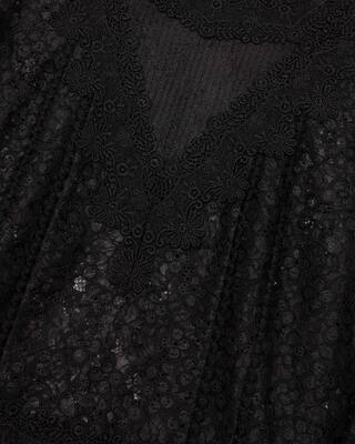 Black lace top