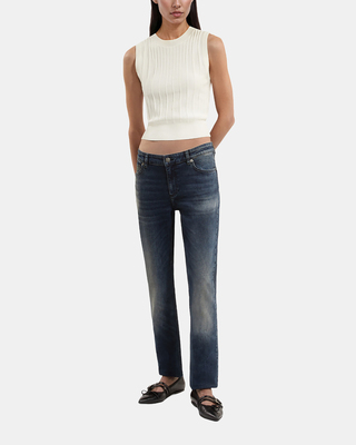 White knit top