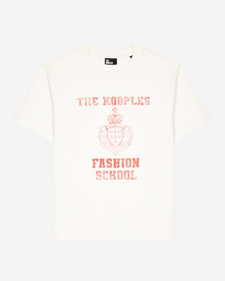 T-shirt with ecru screen print