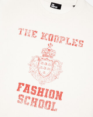 T-shirt with ecru screen print