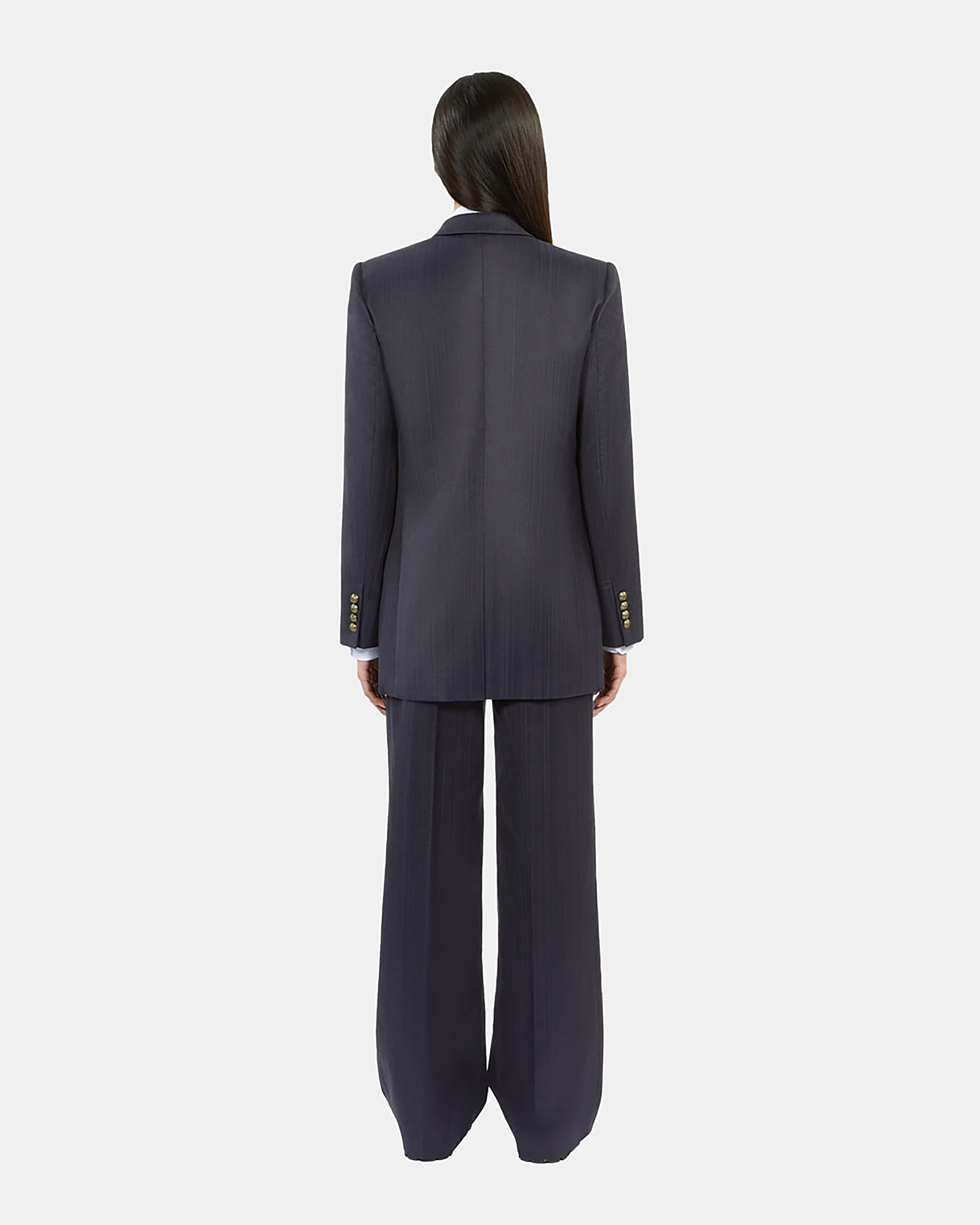 Navy blue suit jacket