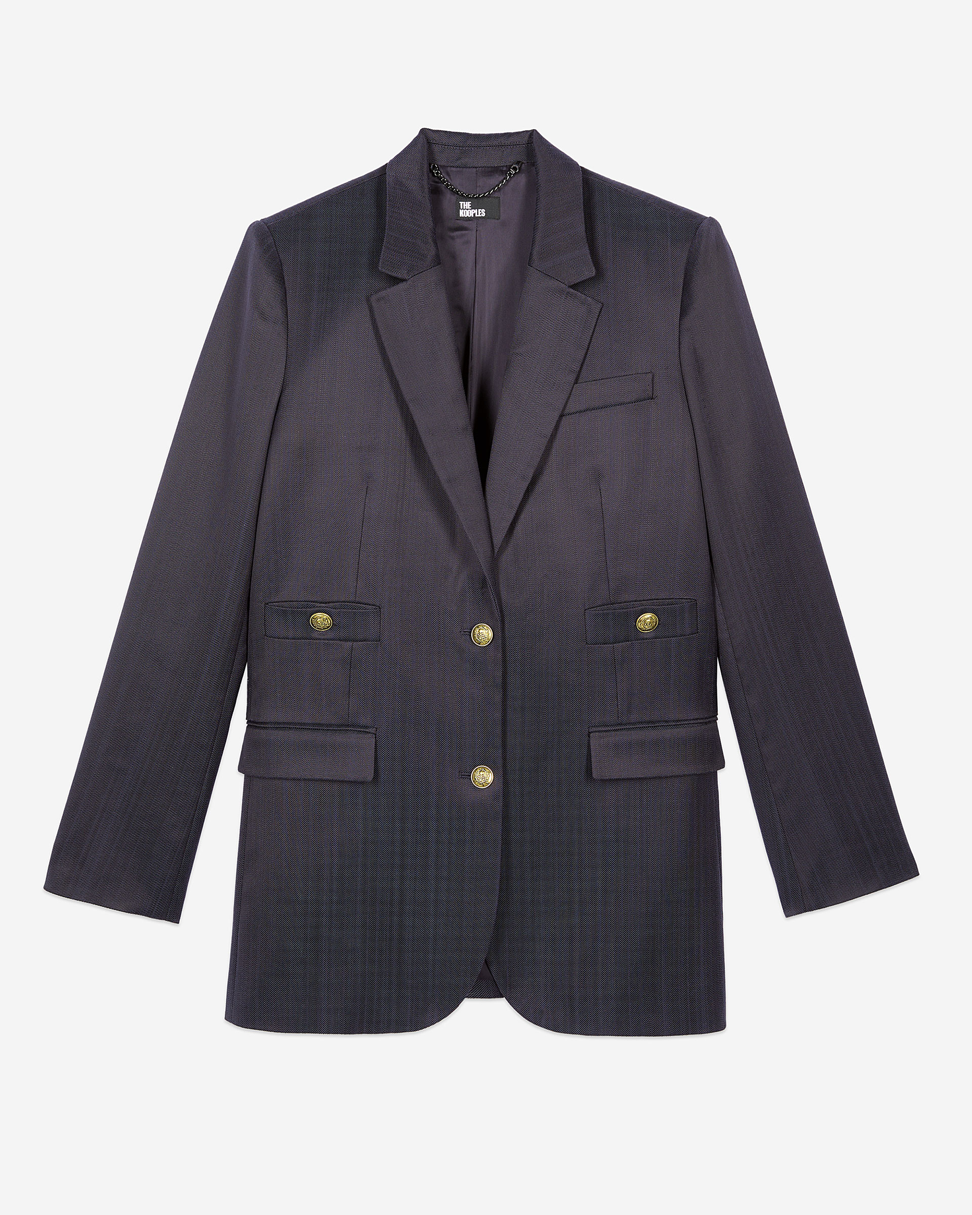 Navy blue suit jacket