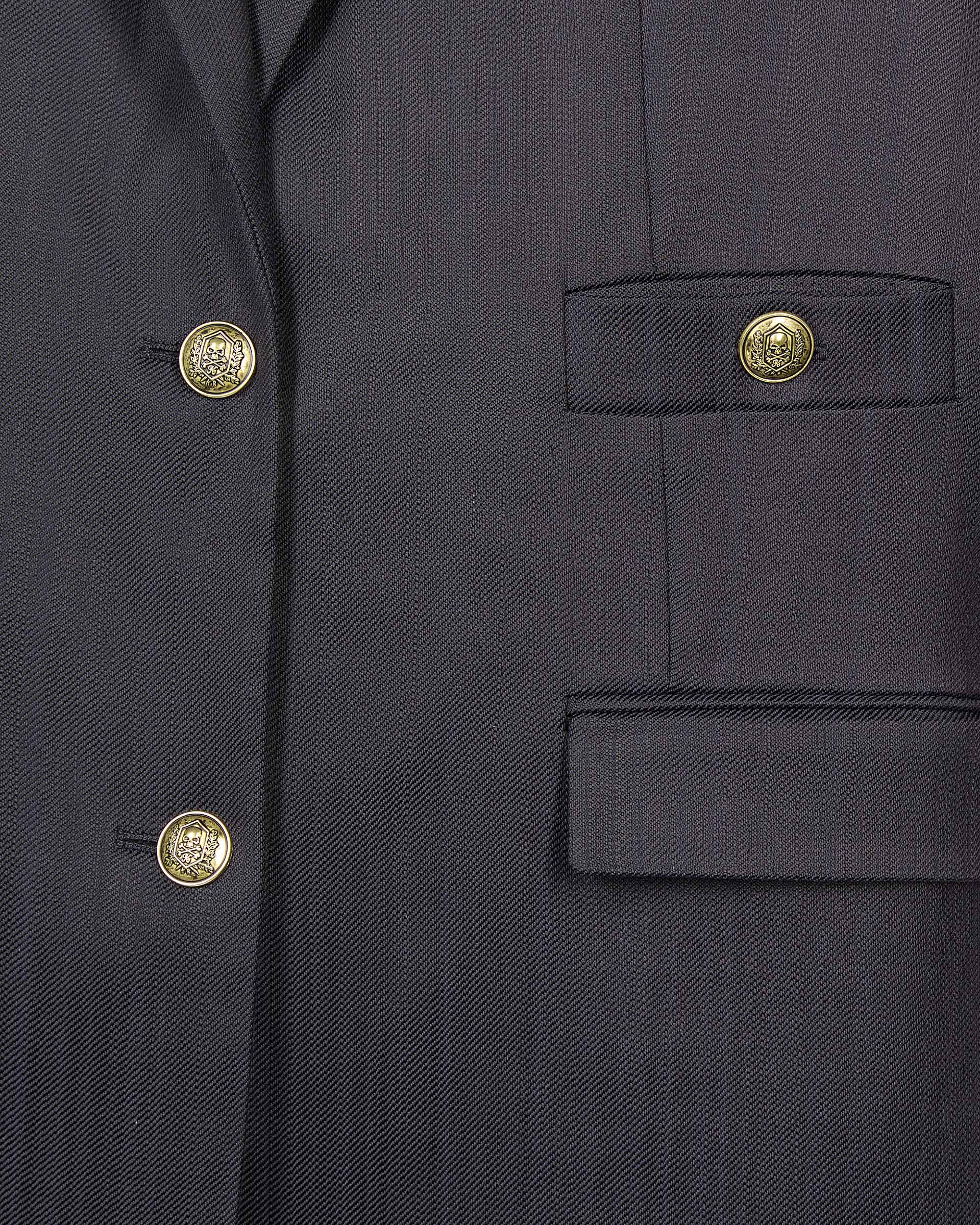 Navy blue suit jacket