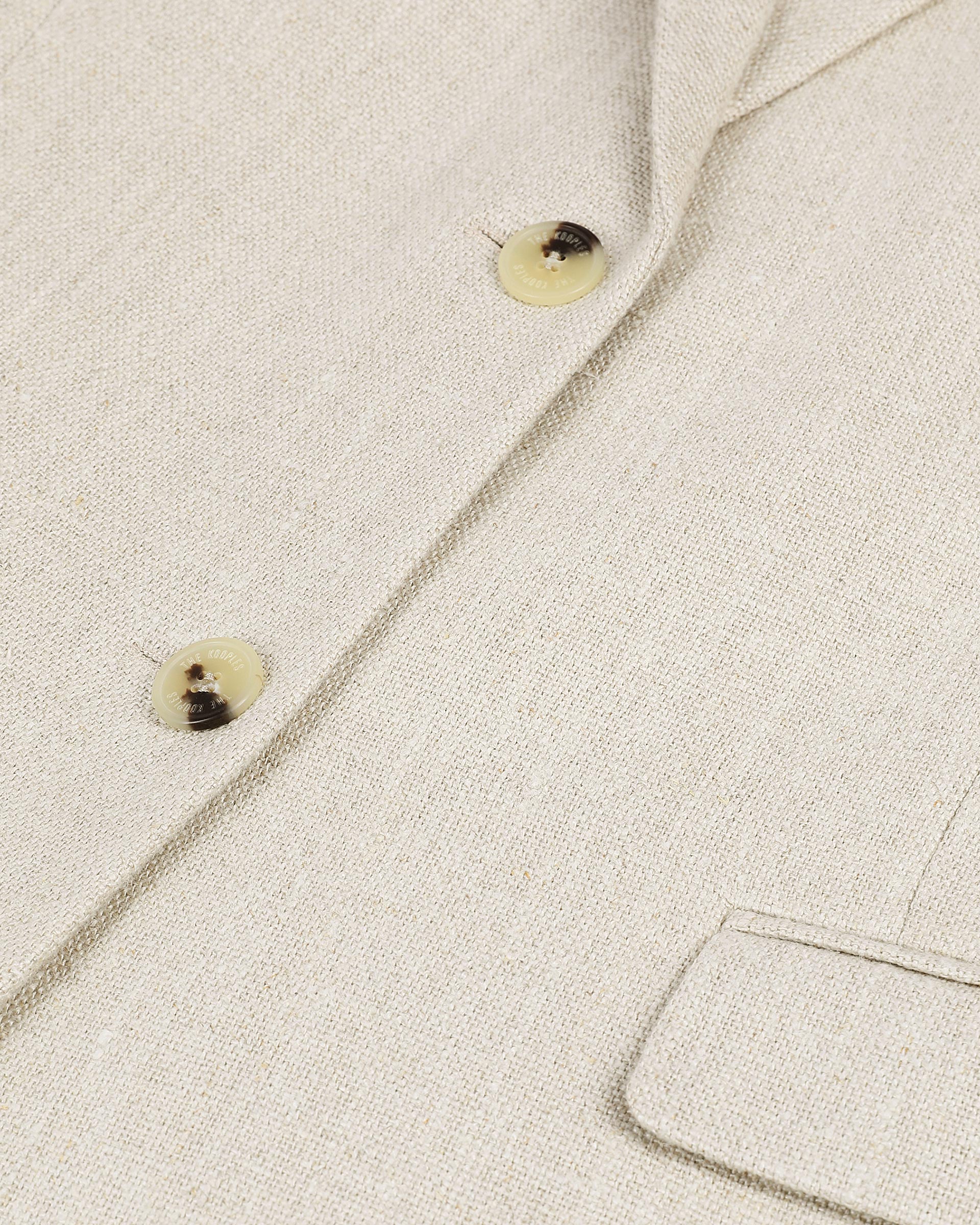 Ecru linen suit jacket
