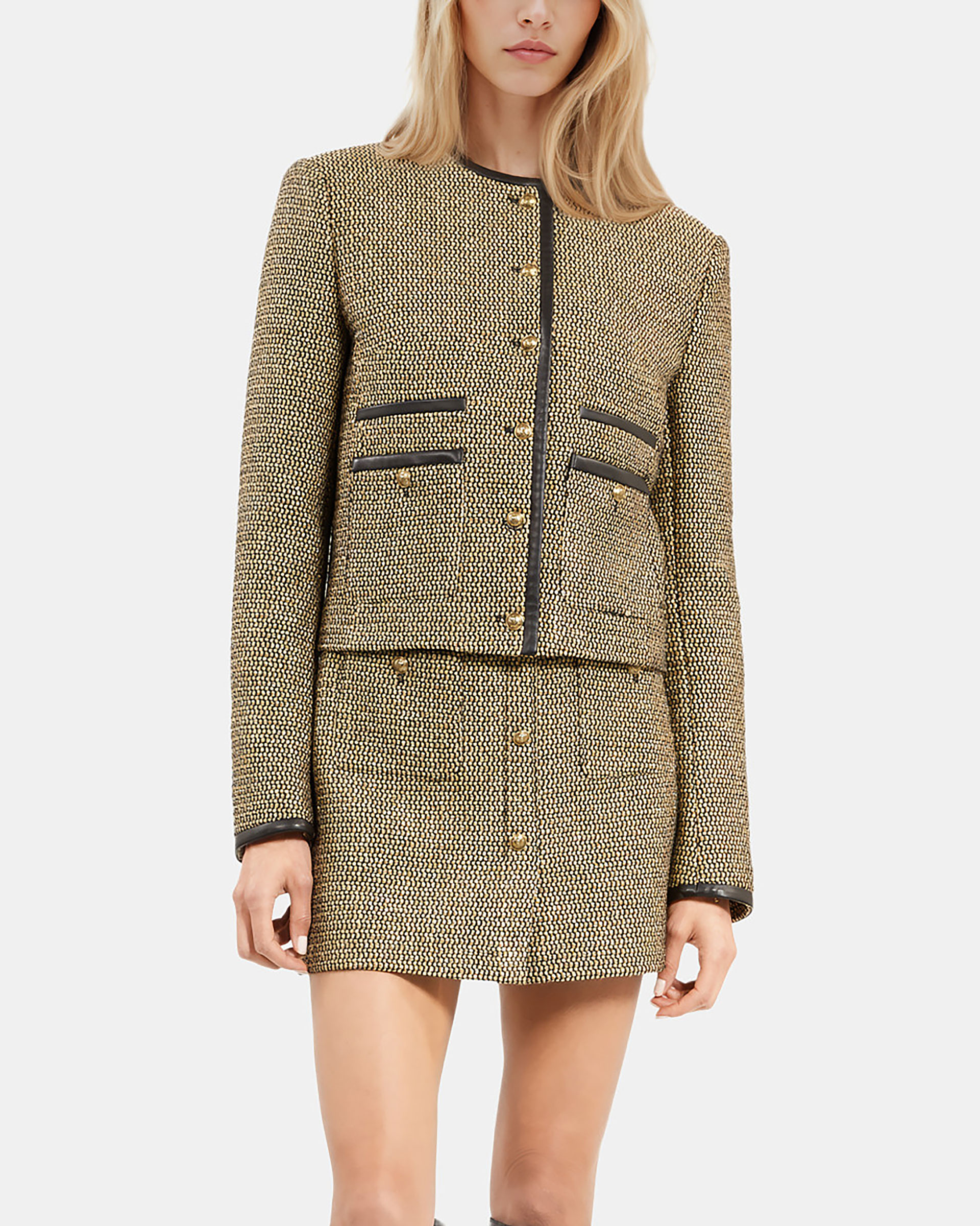 Short black and gold jacket