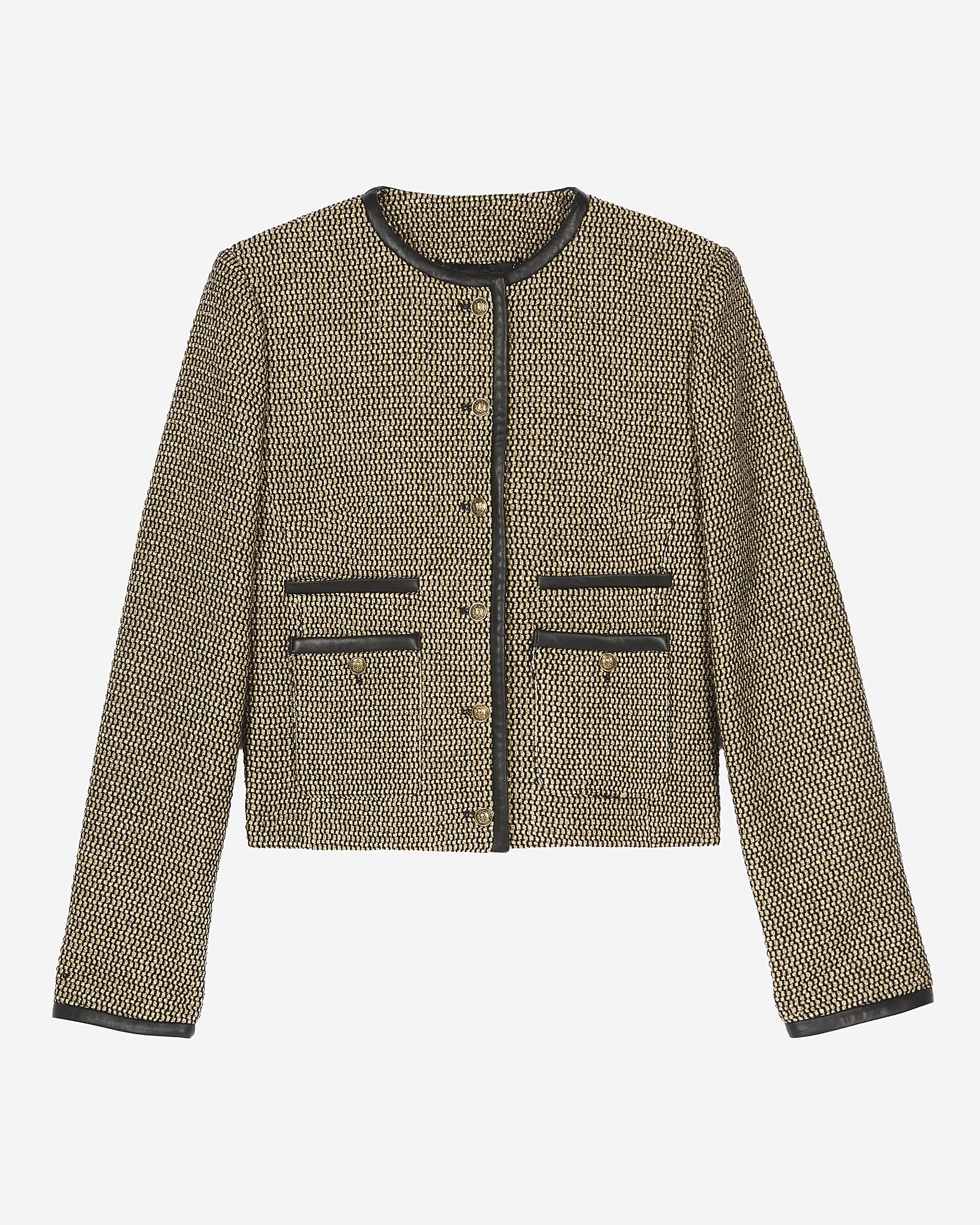 Short black and gold jacket