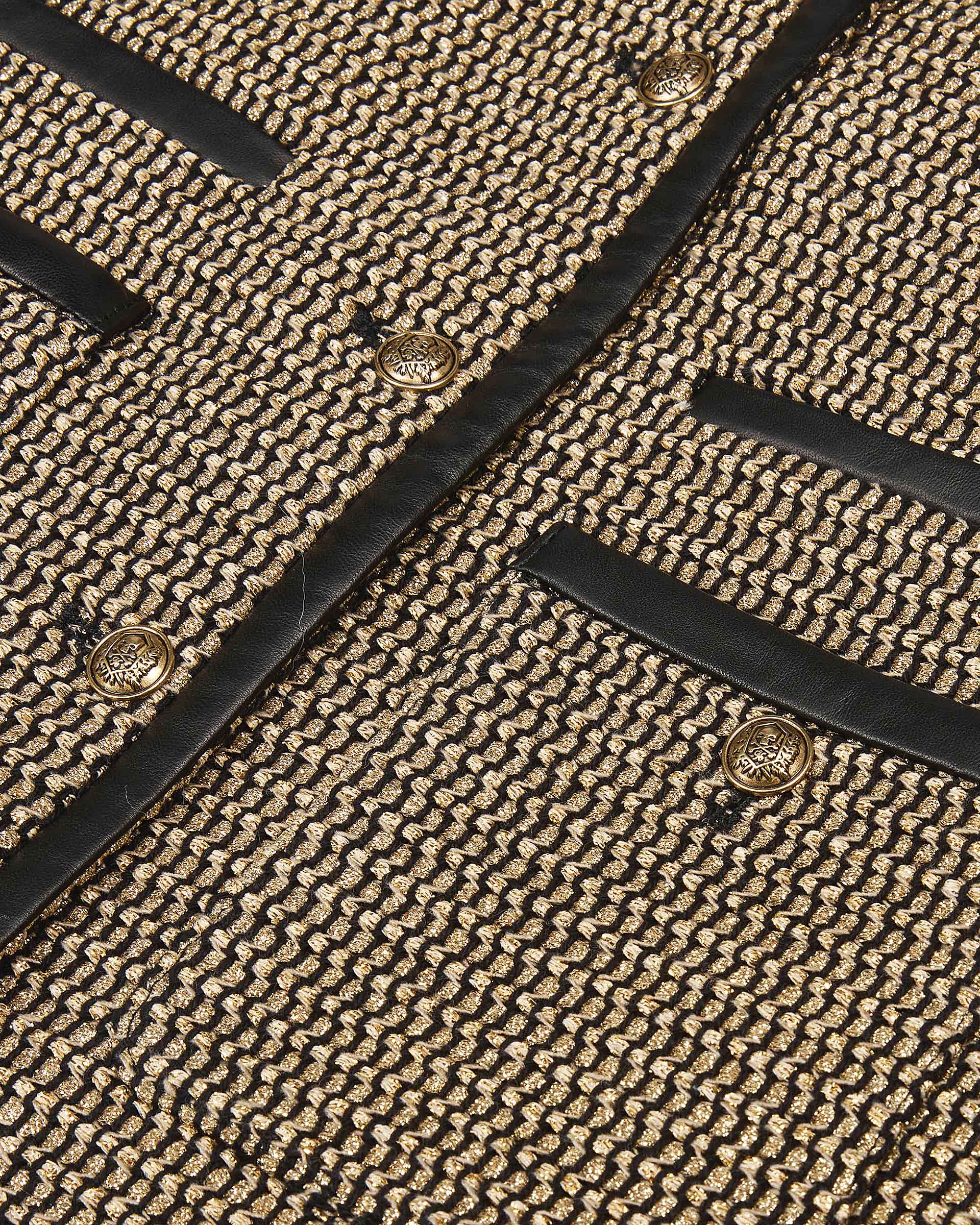 Short black and gold jacket