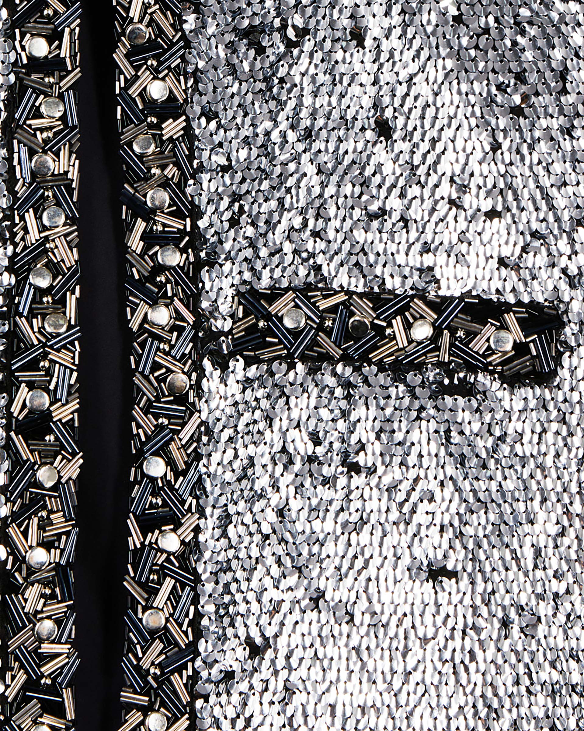 Sequin and silver pearl jacket