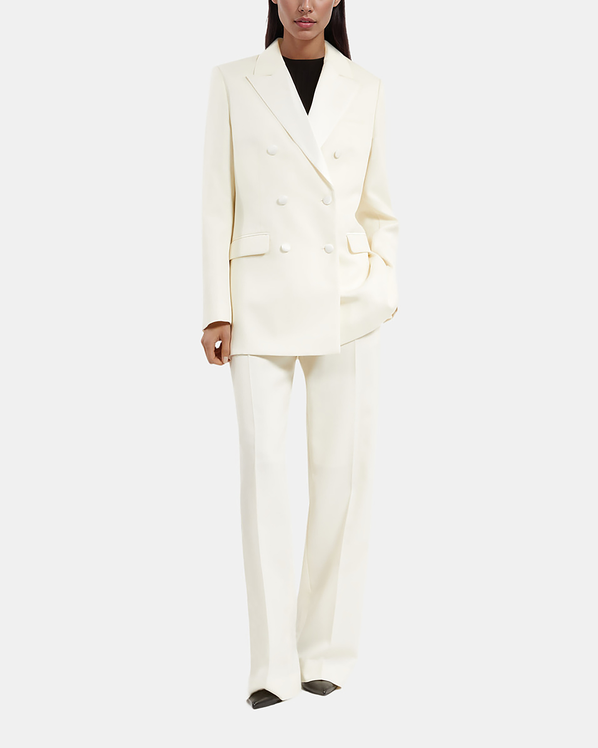 Ecru tuxedo jacket