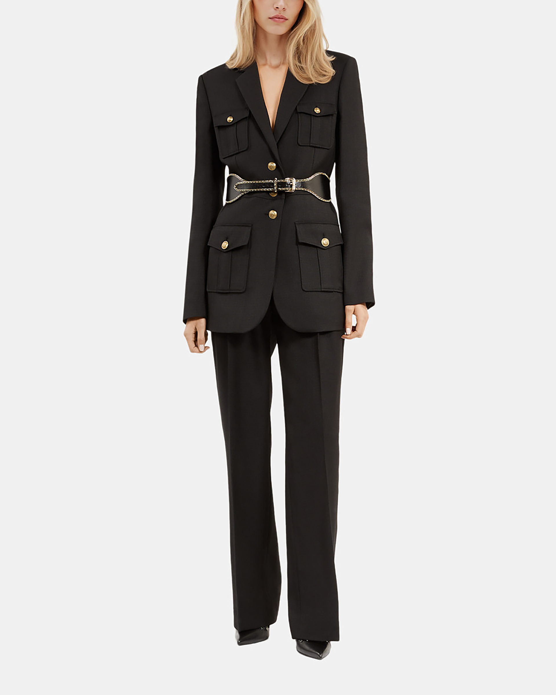 Black safari jacket